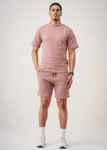 12 OZ Premium Interlock Lycra T-Shirt Short Set