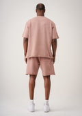 11 OZ French Terry Garment Dyed Raw Edge Short Set
