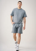 11 OZ French Terry Garment Dye Raw Edge Short Set