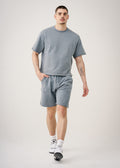 11 OZ French Terry Garment Dye Raw Edge Short Set