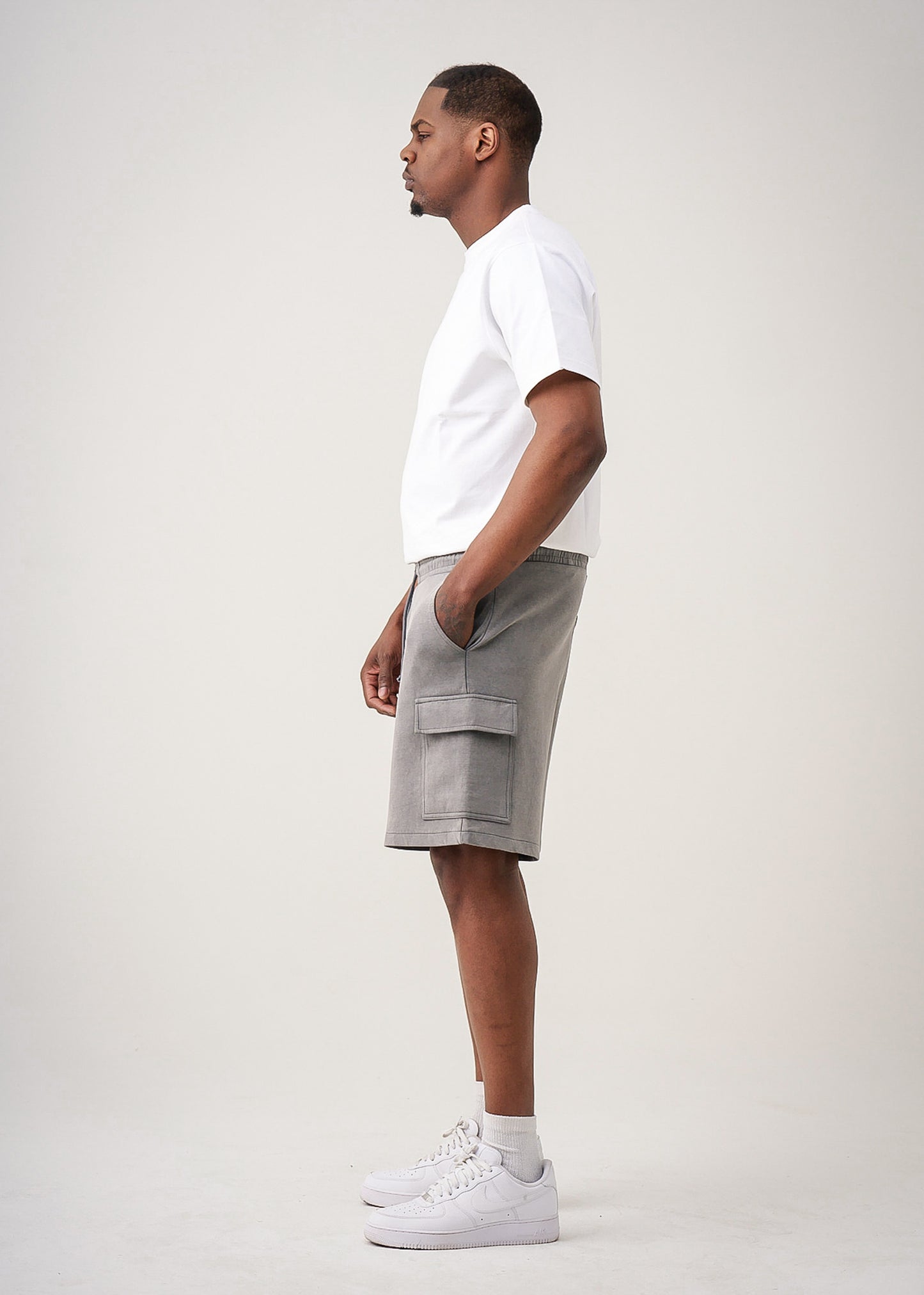 12 OZ Garment Dye Interlock Cargo Shorts