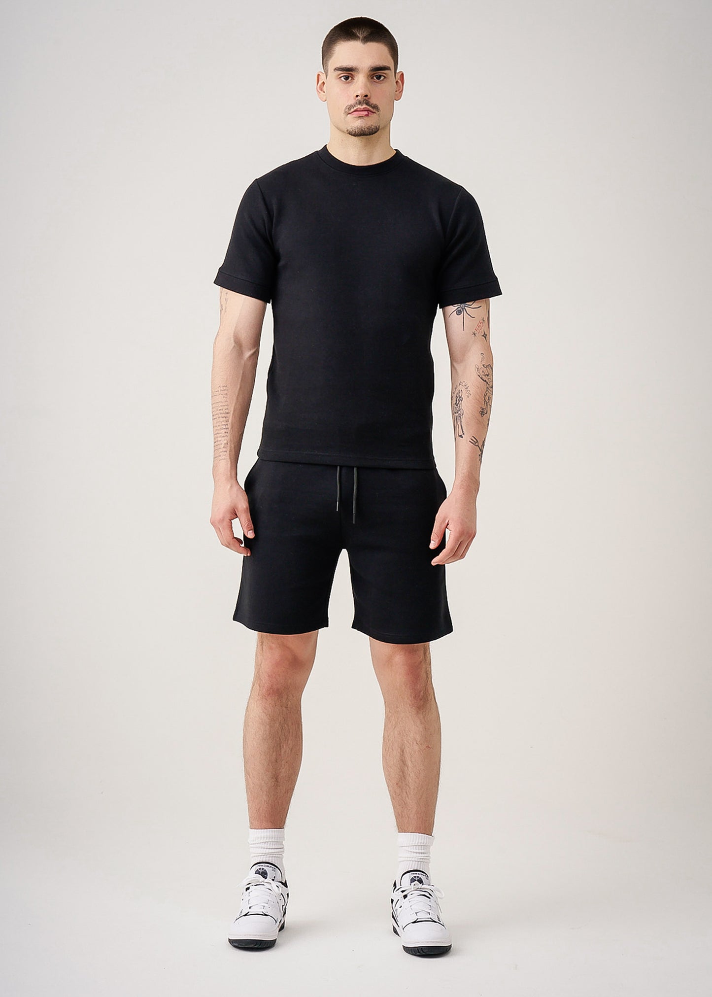 12 OZ Premium Interlock Lycra T-Shirt Short Set