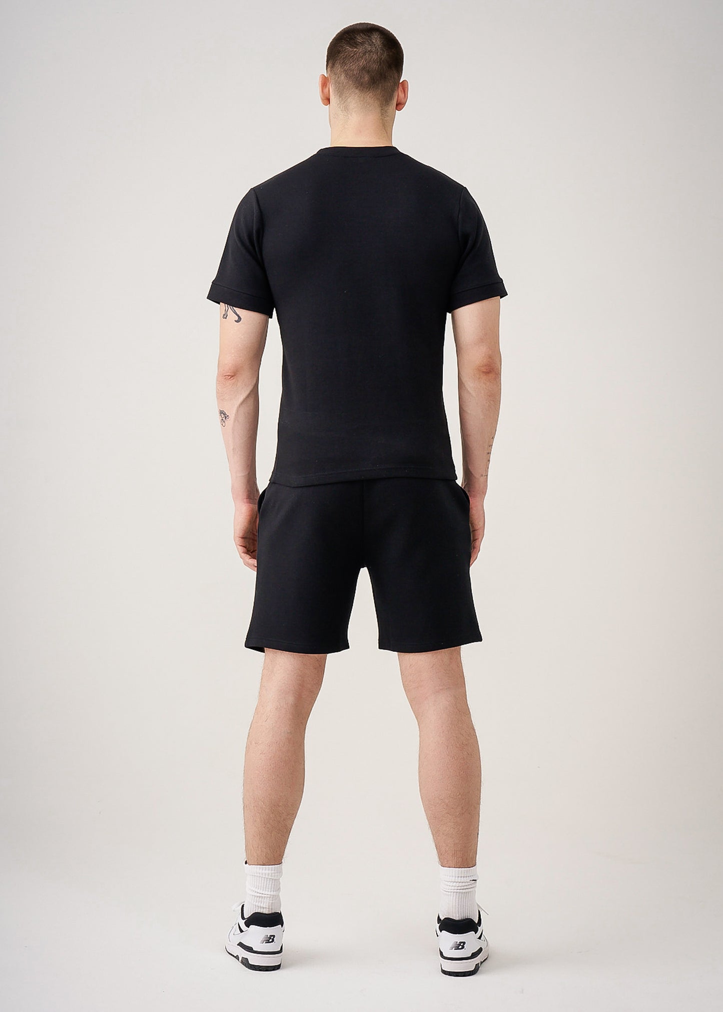 12 OZ Premium Interlock Lycra T-Shirt Short Set