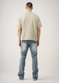 10 OZ Oversized Garment Dye French Terry Distressed T-Shirt