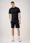 12 OZ Premium Interlock Lycra T-Shirt Short Set