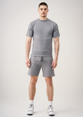 12 OZ Premium Interlock Lycra T-Shirt Short Set