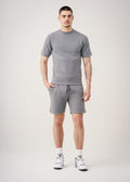 12 OZ Premium Interlock Lycra T-Shirt Short Set