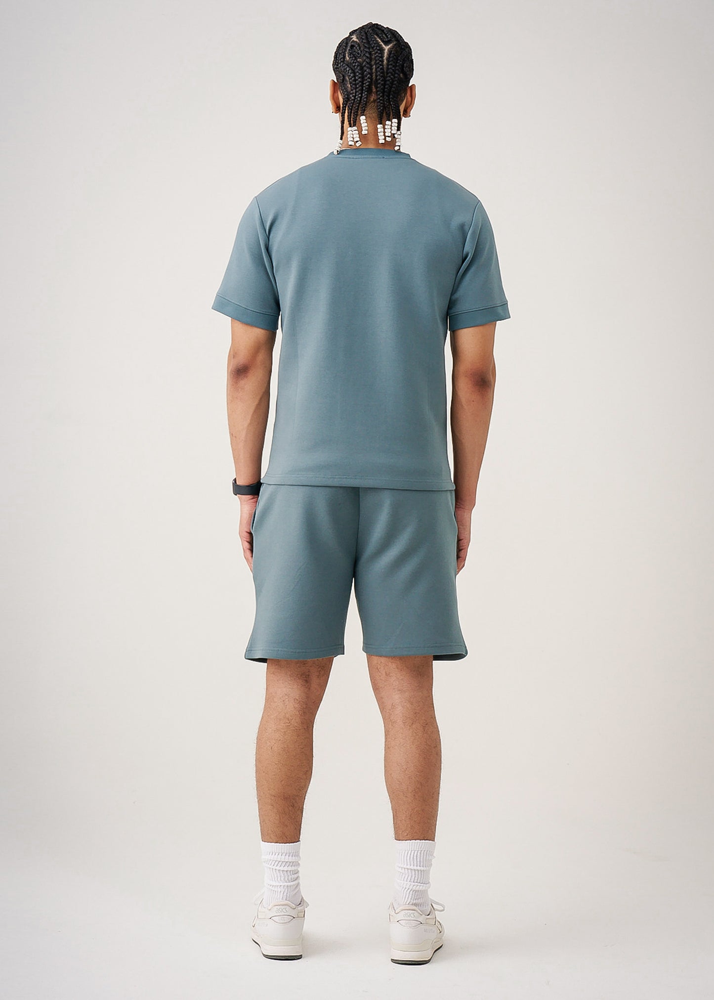 12 OZ Premium Interlock Lycra T-Shirt Short Set