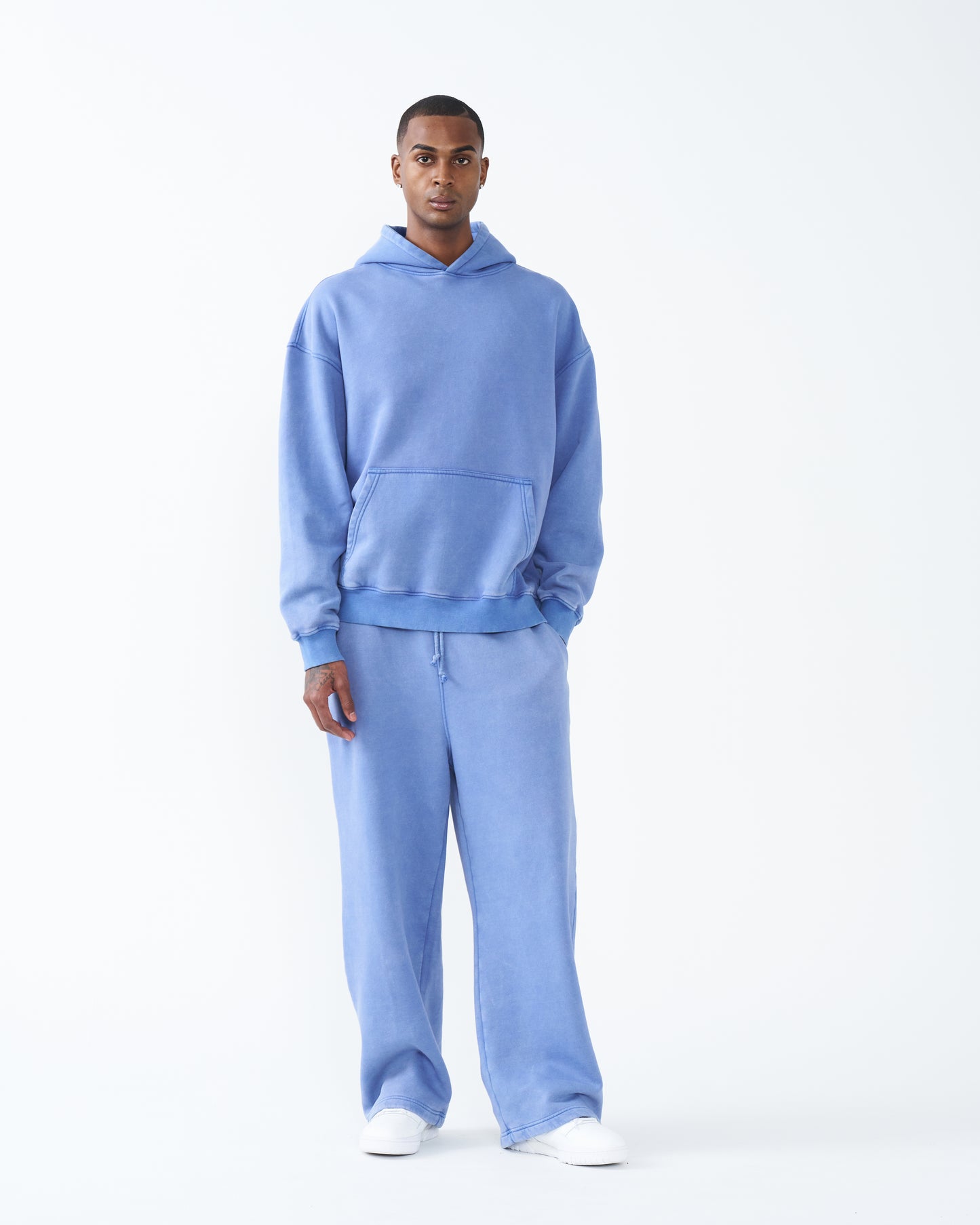 11 OZ Oversized Acid Wash Garment Dyed Sweatsuit