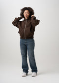 14 OZ Women's Heavyweight Full-Zip Hooded Sweatshirt