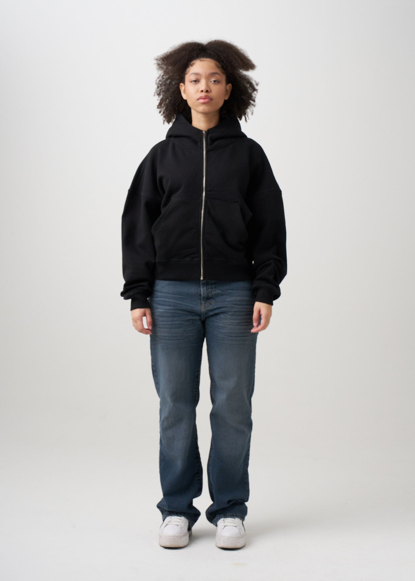 14 OZ Women's Heavyweight Full-Zip Hooded Sweatshirt