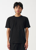 Black Combed Cotton T-Shirt