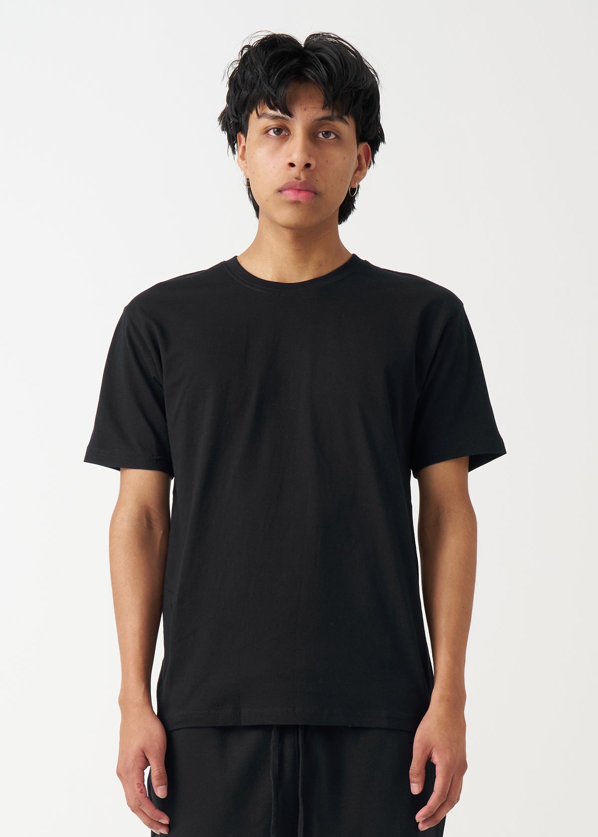 Black Combed Cotton T-Shirt – Blank Knights