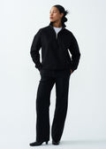 14 OZ Women's Oversized Heavyweight Fleece Quarter-Zip
