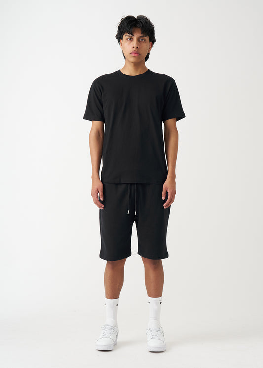 Black T-Shirt And Short Set