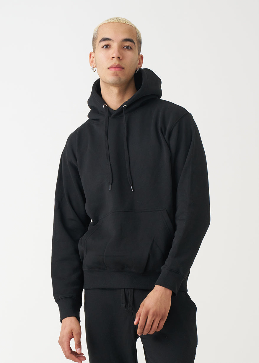 Black Heavy Blend Fleece Hooded Sweatshirt