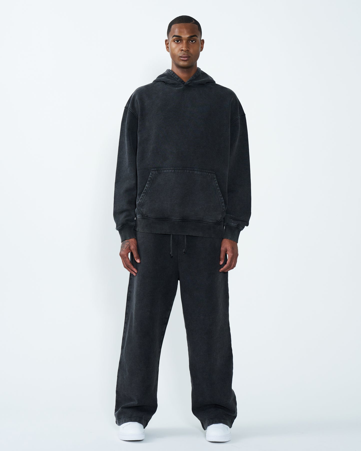 11 OZ Oversized Acid Wash Garment Dyed Sweatsuit