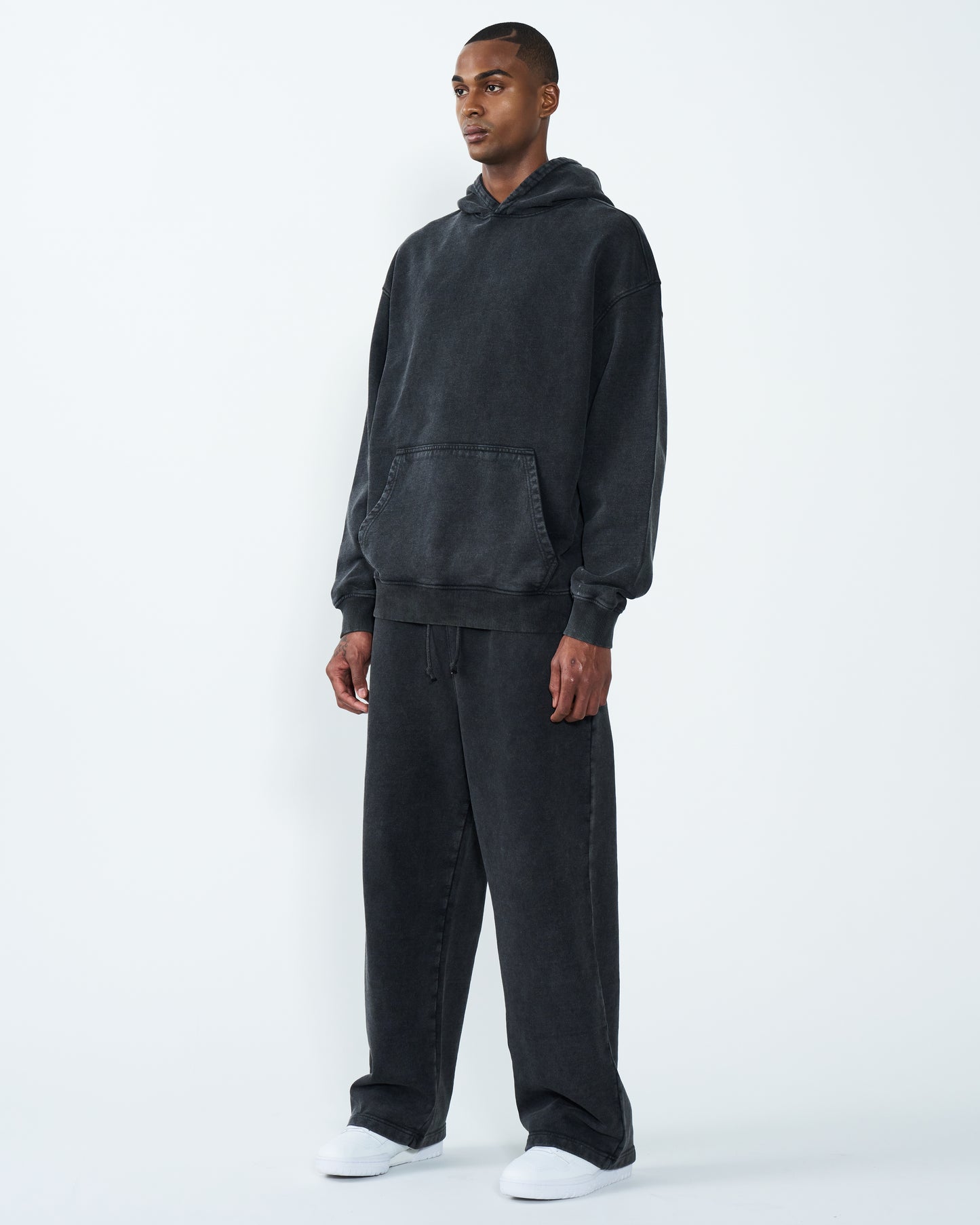 11 OZ Oversized Acid Wash Garment Dyed Sweatsuit