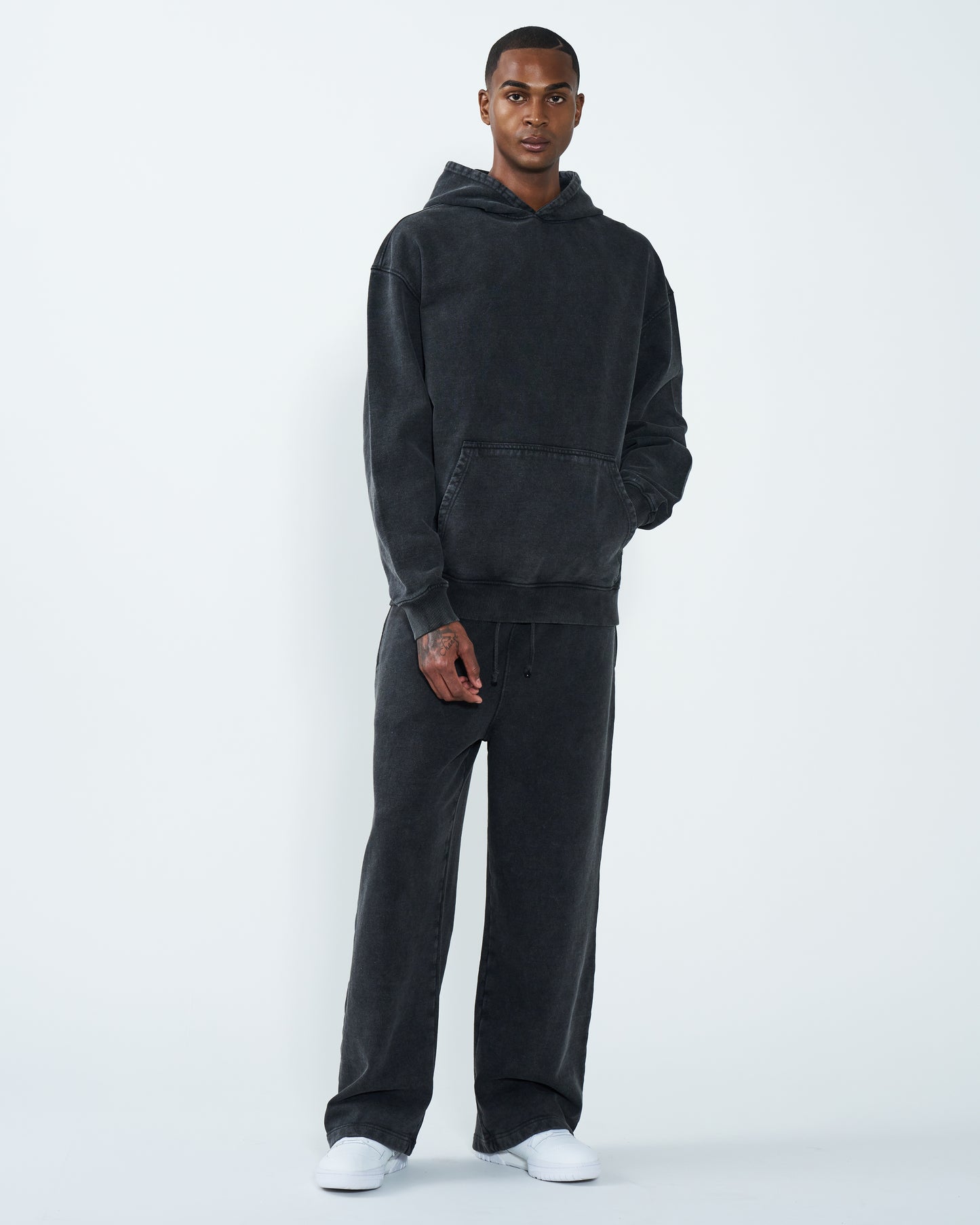 11 OZ Oversized Acid Wash Garment Dyed Sweatsuit