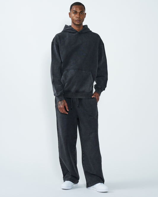 11 OZ Oversized Acid Wash Garment Dyed Sweatsuit