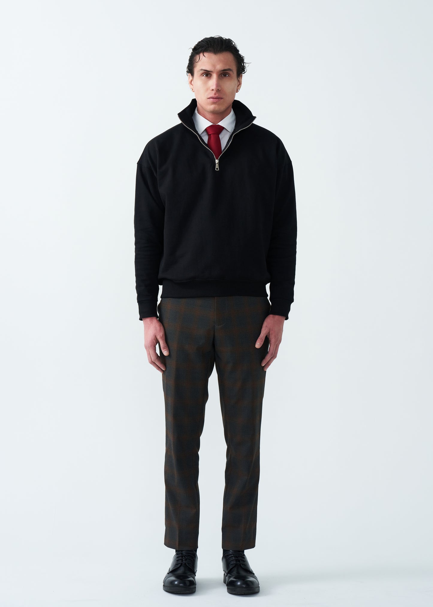 14 OZ Oversized Heavyweight Fleece Quarter-Zip