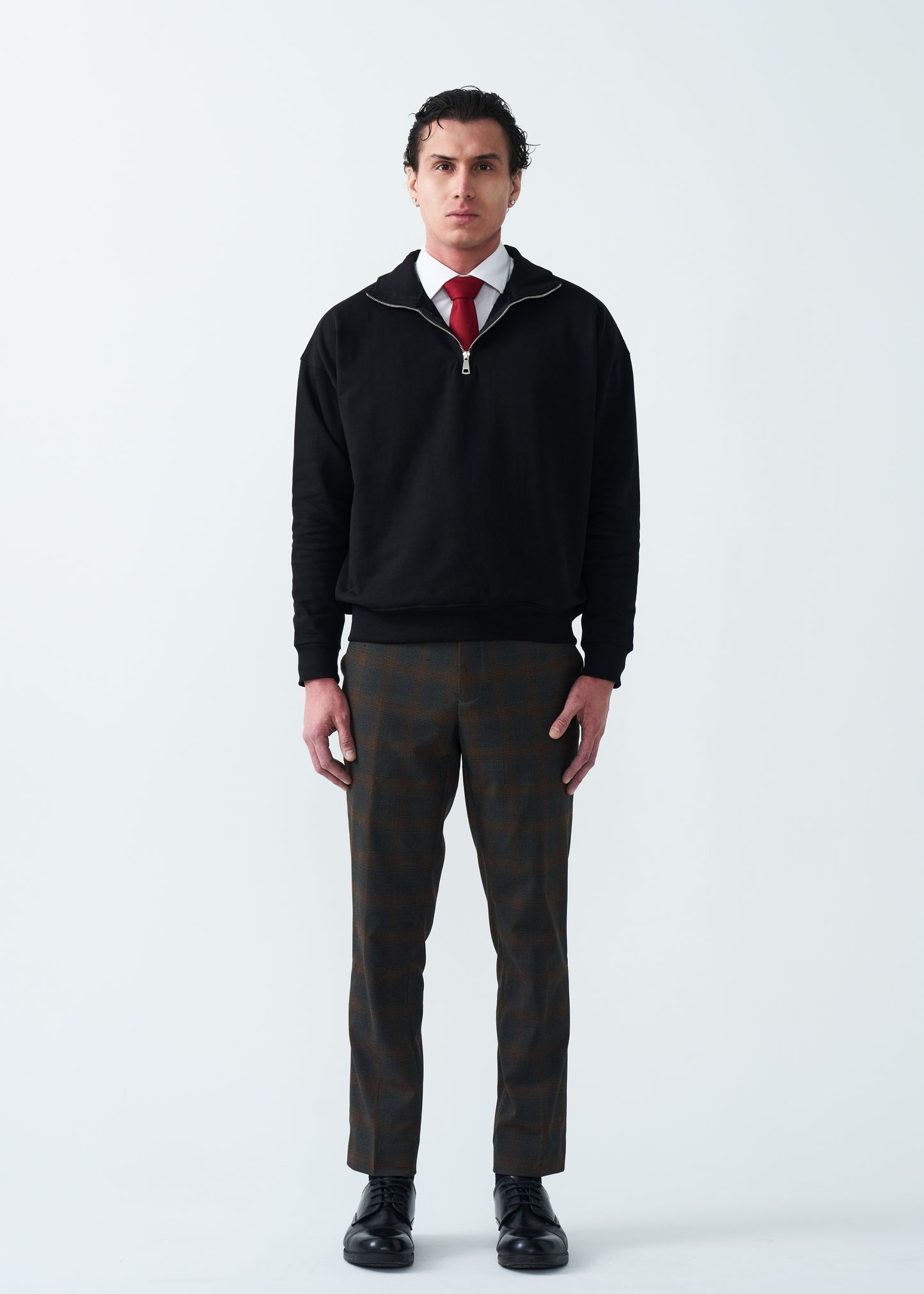 14 OZ Oversized Heavyweight Fleece Quarter-Zip