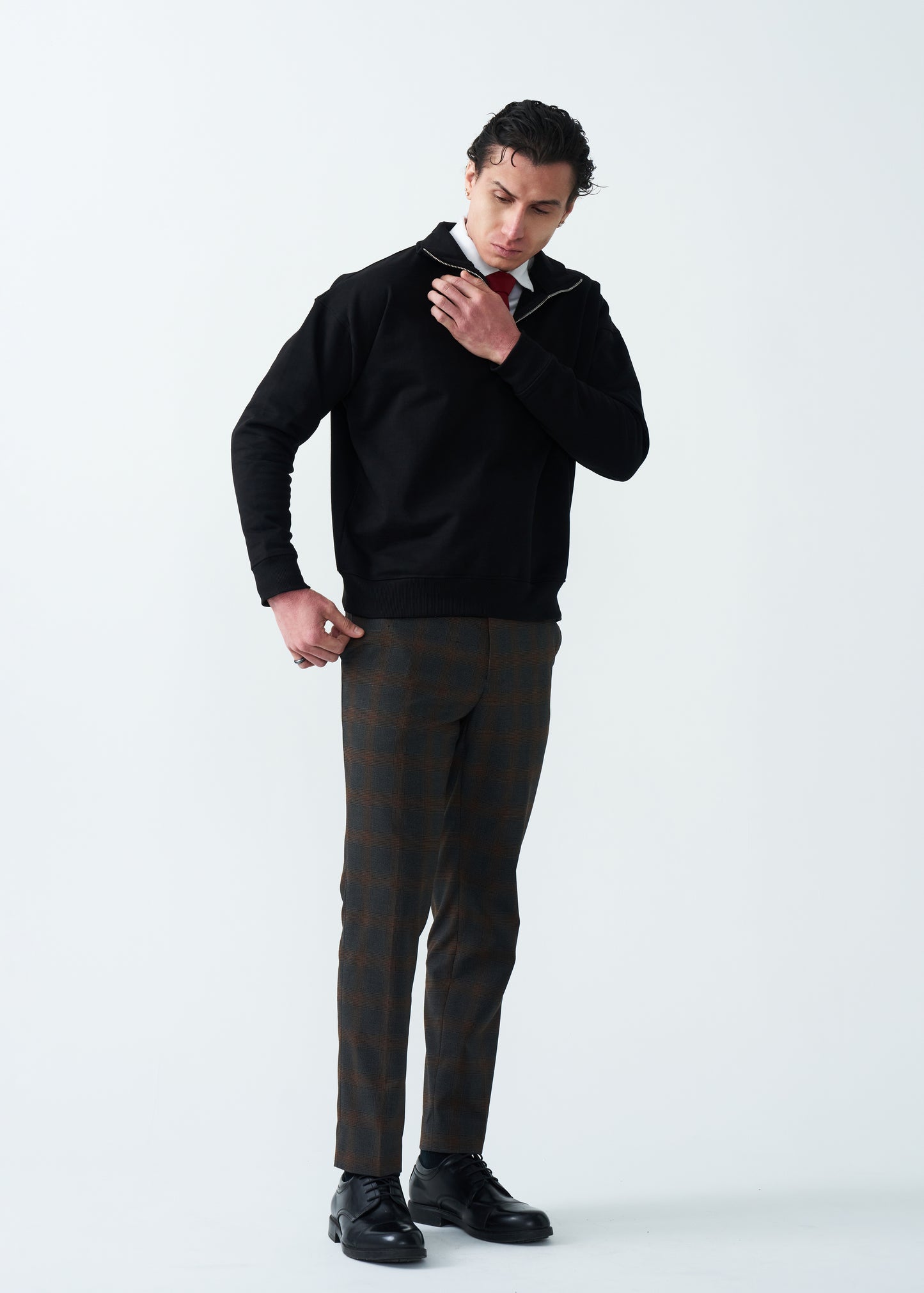 14 OZ Oversized Heavyweight Fleece Quarter-Zip