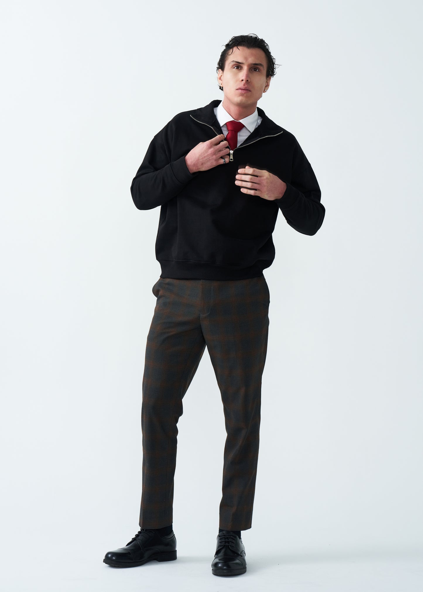 14 OZ Oversized Heavyweight Fleece Quarter-Zip