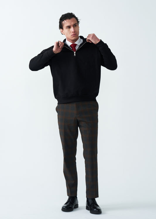 14 OZ Oversized Heavyweight Fleece Quarter-Zip