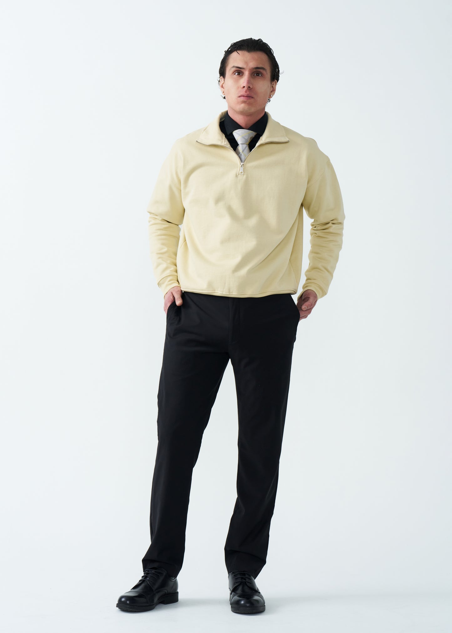 14 OZ Oversized Heavyweight Fleece Quarter-Zip