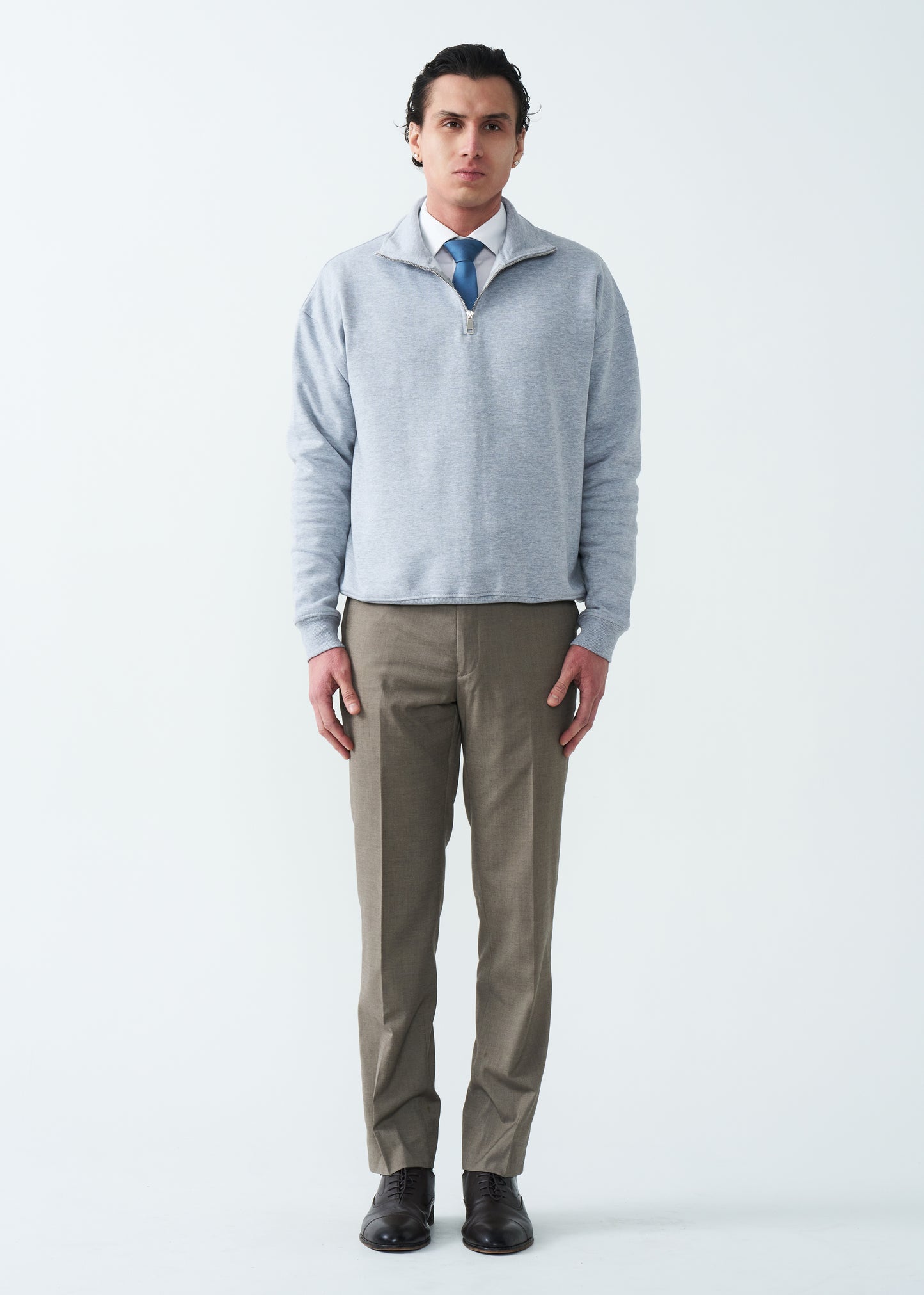 14 OZ Oversized Heavyweight Fleece Quarter-Zip