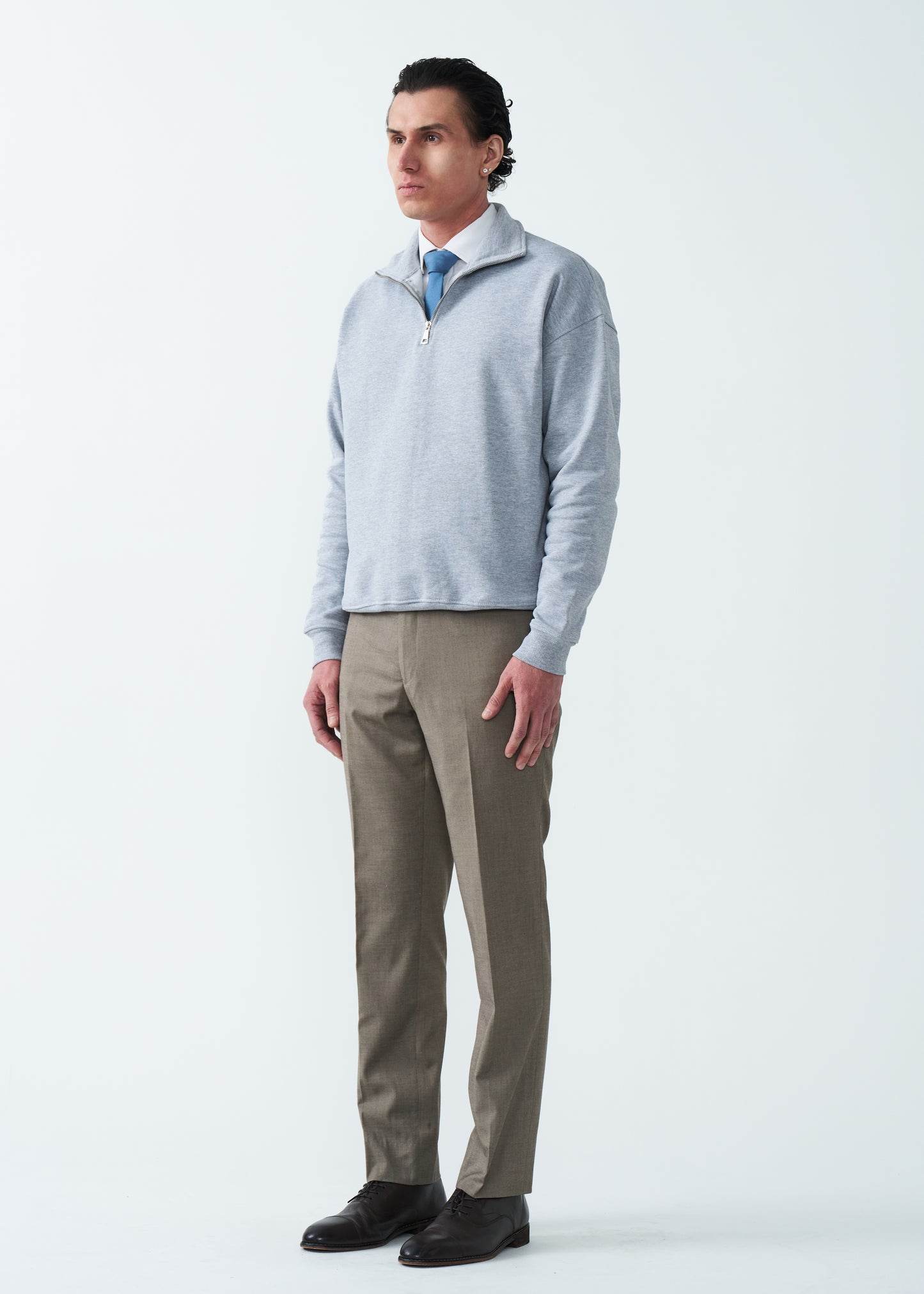 14 OZ Oversized Heavyweight Fleece Quarter-Zip