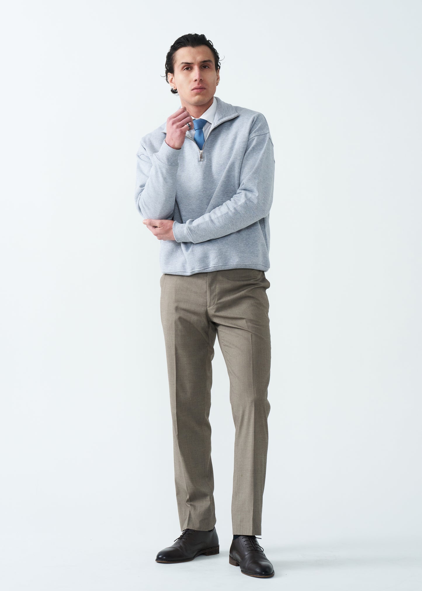 14 OZ Oversized Heavyweight Fleece Quarter-Zip