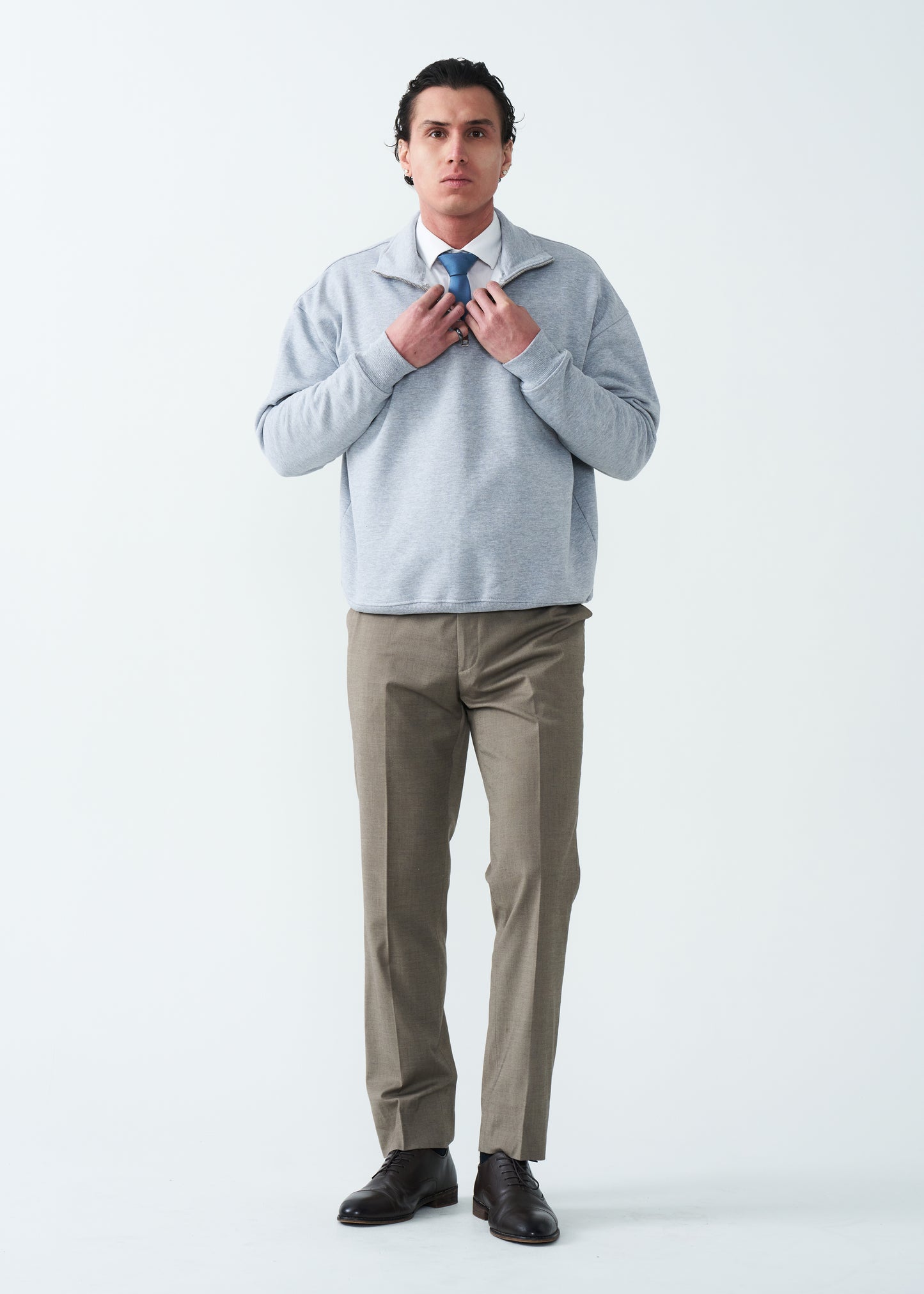 14 OZ Oversized Heavyweight Fleece Quarter-Zip