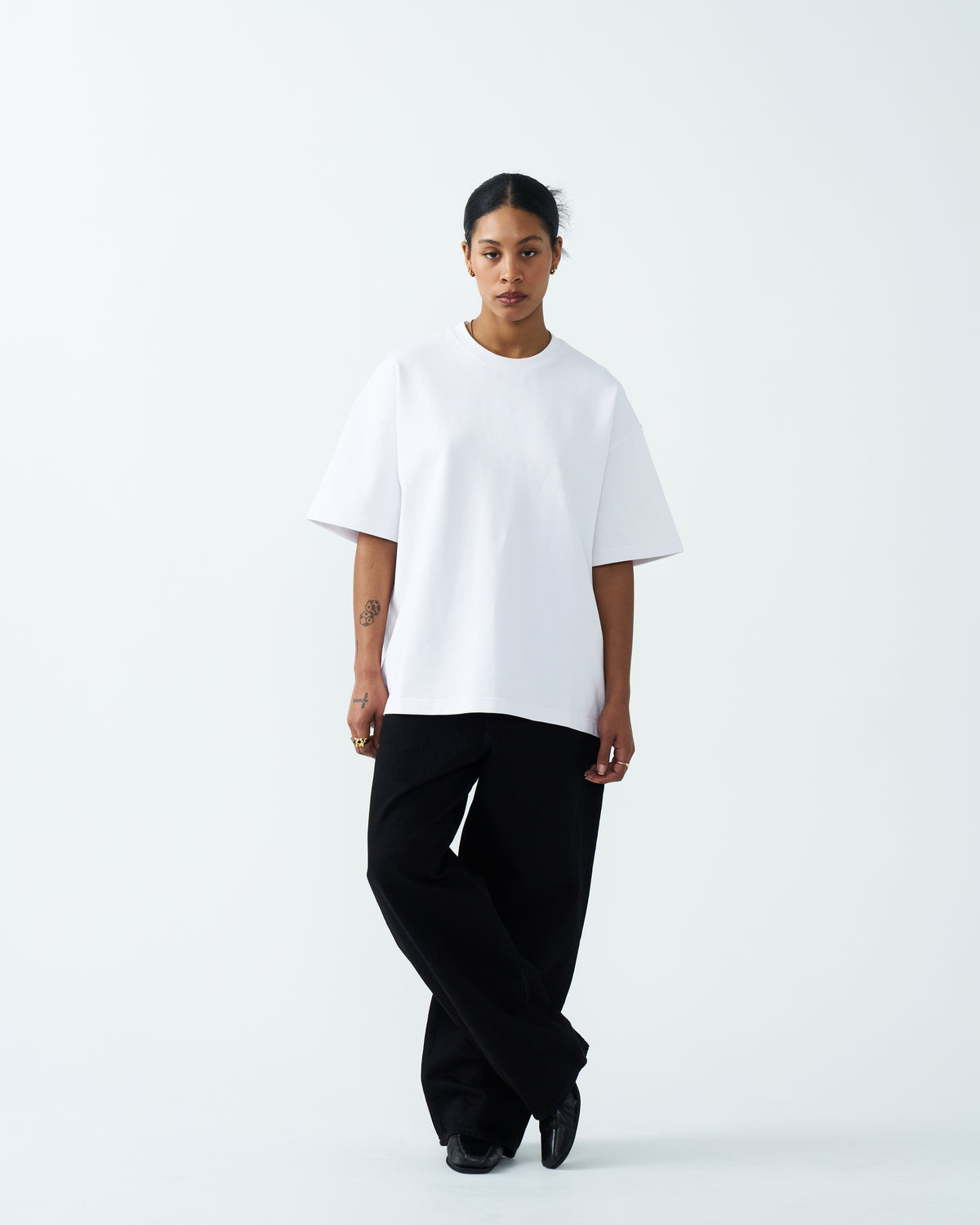 11 OZ Oversized Acid Wash French Terry Women's T-Shirt