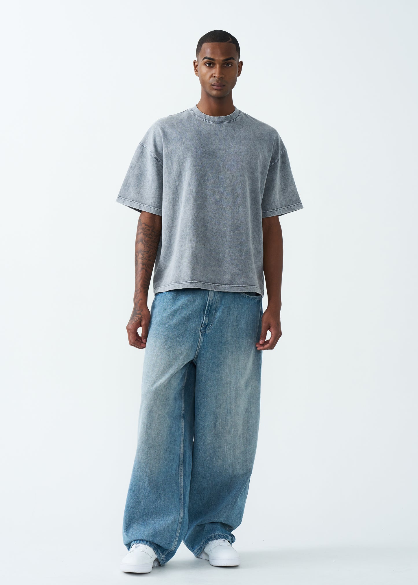 11 OZ Oversized Garment Dyed French Terry T-Shirt