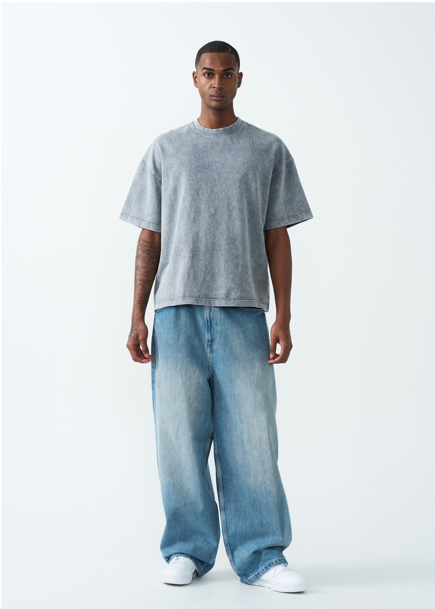 11 OZ Oversized Garment Dyed French Terry T-Shirt