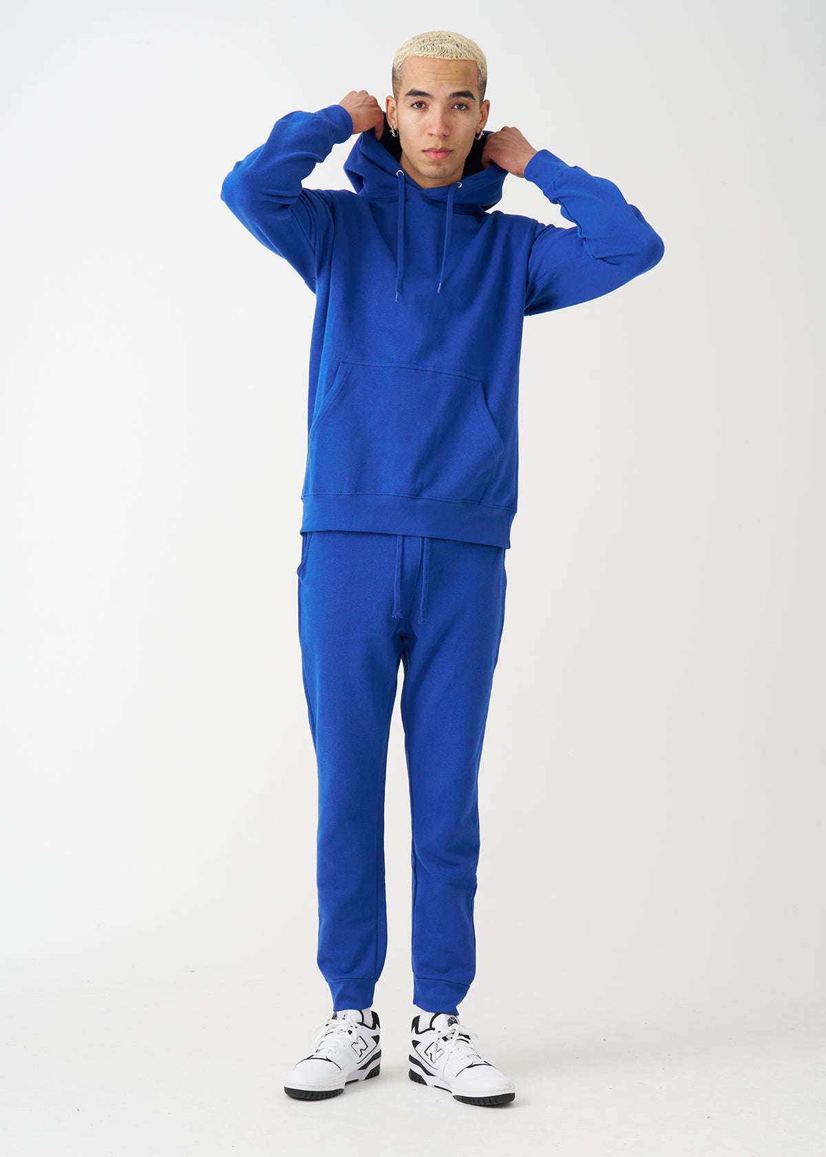 Royal Blue Heavy Blend Fleece Hooded SweatSuit – Blank Knights