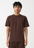 Brown Combed Cotton T-Shirt