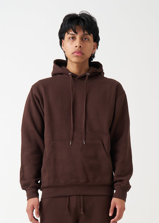 Brown Heavy Blend Fleece Hooded Sweatshirt