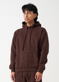 Brown Heavy Blend Fleece Hooded Sweatshirt