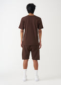 Brown T-Shirt And Short Set