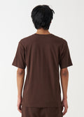 Brown Combed Cotton T-Shirt