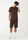 Brown T-Shirt And Short Set