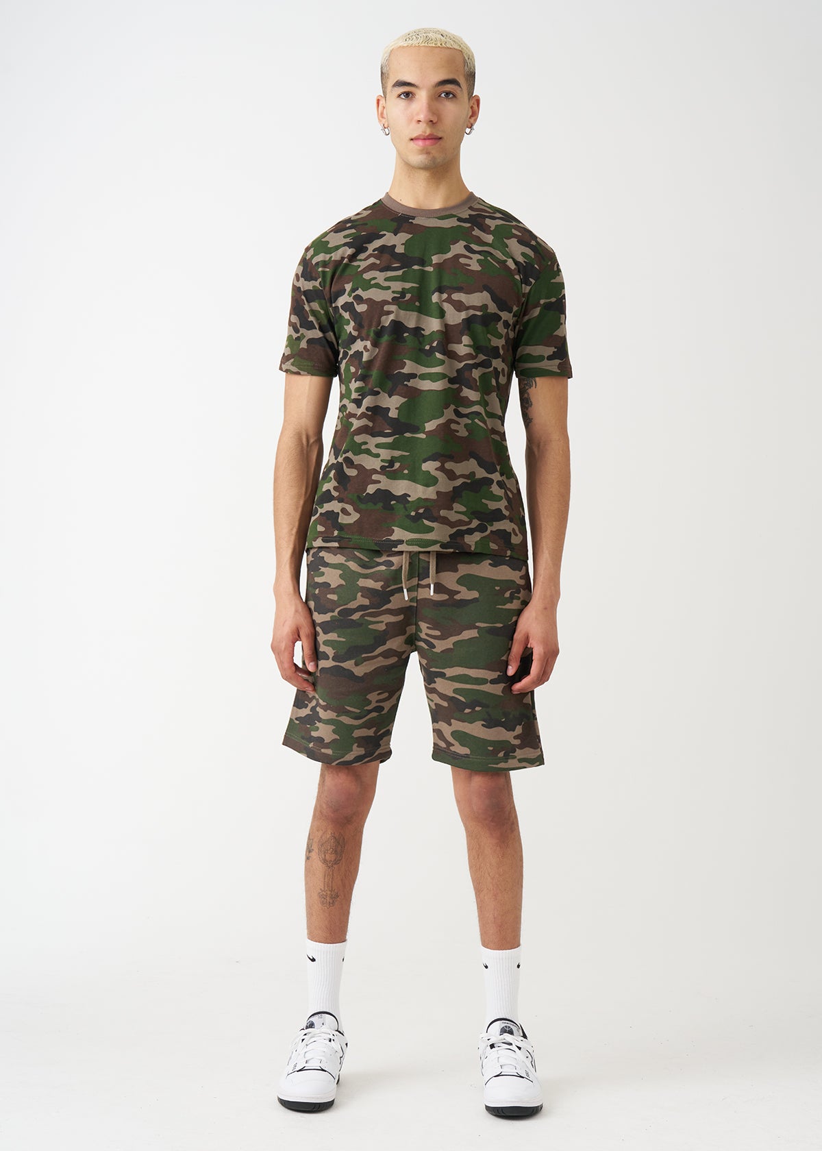 Camo T-Shirt And Short Set