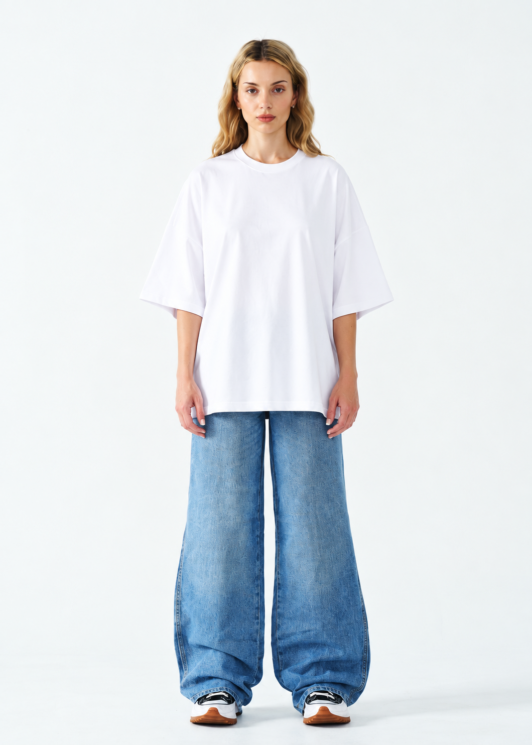Oversized Combed Cotton Women's T-Shirt