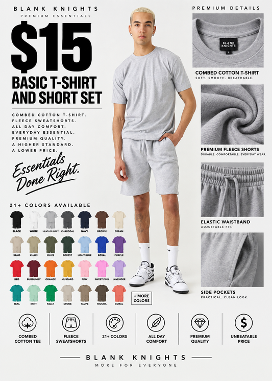 Basic T-Shirt And Short Set