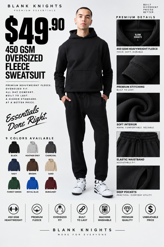 14 OZ Heavyweight Fleece SweatSuits