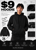 9 OZ Heavy Blend Fleece Hooded Sweatshirt