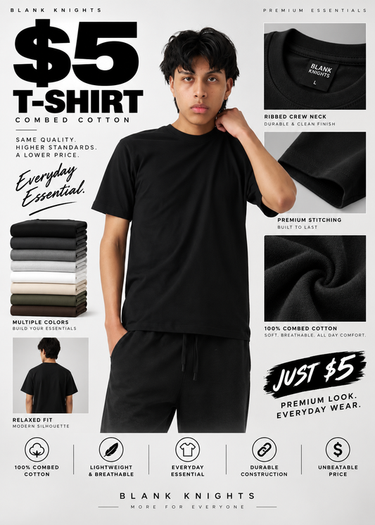 5 OZ Combed Cotton T-Shirt